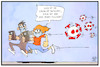 Cartoon: Corona-App (small) by Kostas Koufogiorgos tagged karikatur,koufogiorgos,illustration,cartoon,corona,app,smartphone,pandemie,virus,follower,digitalisierung,krankheit,gesundheit