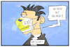 Cartoon: Corona-Staatshilfe (small) by Kostas Koufogiorgos tagged karikatur,koufogiorgos,illustration,cartoon,corona,wirtschaft,geld,banknote,mundschutz,staatshilfe,krankheit,pandemie