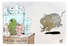 Cartoon: Der Elefant ist zurück (small) by Kostas Koufogiorgos tagged karikatur,koufogiorgos,kaufhof,galeria,kaufhaus,schutzschirm,insolvenz,elefant,porzellanladen,wirtschaft,arbeitsplätze,einzelhandel
