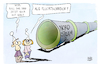 Cartoon: Der Fluchtkorridor (small) by Kostas Koufogiorgos tagged karikatur,koufogiorgos,fluchtkorridor,ukraine,russland,pipeline,gas,nordstream,flüchtlinge