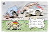 Cartoon: Deutschland gibt Gas (small) by Kostas Koufogiorgos tagged karikatur,koufogiorgos,deutschland,schildkröte,auto,gas,spass,russland,usa,china