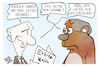 Cartoon: Die Eroberung des Ostens (small) by Kostas Koufogiorgos tagged karikatur,koufogiorgos,putin,russland,bör,isten,ukraine,deutschland,europawahl