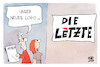 Cartoon: Die Linke (small) by Kostas Koufogiorgos tagged karikatur,koufogiorgos,linke,partei,umfrage,letzte