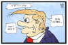 Cartoon: Donald Trump (small) by Kostas Koufogiorgos tagged karikatur,koufogiorgos,illustration,cartoon,trump,clinton,usa,wahlkampf,kandidat,gehirn,krank,krankheit,geisteskrankheit