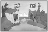 Cartoon: Erdbeben (small) by Kostas Koufogiorgos tagged karikatur,koufogiorgos,illustration,cartoon,erdbeben,tuerkei,griechenland,handreichung,opfer,freundschaft,naturkatastrophe,brüderlichkeit
