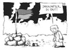 Cartoon: EU-kraine (small) by Kostas Koufogiorgos tagged illustration,karikatur,koufogiorgos,cartoon,ukraine,putin,russland,janukowitsch,europa,eu,fahne,flagge,revolution,idiot,bürgerkrieg,umsturz,trümmer