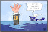 Cartoon: EU-Rettung (small) by Kostas Koufogiorgos tagged karikatur,koufogiorgos,cartoon,illustration,eu,rettung,seawatch,untergang,europäische,union