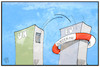 Cartoon: EU-Rettungseinsätze (small) by Kostas Koufogiorgos tagged karikatur,koufogiorgos,illustration,cartoon,eu,rettungseinsatz,rettungsring,forderung,asylpolitik,mittelmeer,seenot