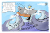 Cartoon: EU (small) by Kostas Koufogiorgos tagged karikatur,koufogiorgos,eu,von,der,leyen,alltag,handelskrieg
