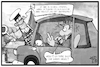 Cartoon: Fahrverbote (small) by Kostas Koufogiorgos tagged karikatur,koufogiorgos,illustration,cartoon,diesel,fahrverbot,auspuff,abgas,emissionen,handy,betrunken,autofahrer,polizei,polizist,kontrolle,verkehr