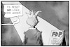 Cartoon: FDP-Dreikönigstreffen (small) by Kostas Koufogiorgos tagged karikatur,koufogiorgos,illustration,cartoon,fdp,lindner,dreikönigstreffen,stuttgart,liberale,partei
