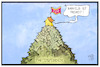 Cartoon: FDP-Parteispende (small) by Kostas Koufogiorgos tagged karikatur,koufogiorgos,illustration,cartoon,parteispenden,geld,berg,bargeld,freiheit,liberale,partei,fdp