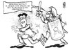 Cartoon: FDP (small) by Kostas Koufogiorgos tagged rösler,fdp,dreikönigstreffen,bethlehemitischer,kindermord,vorsitzender,partei,soldat,karikatur,kostas,koufogiorgos