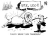 Cartoon: Finanzmarktkontrolle (small) by Kostas Koufogiorgos tagged europa,euro,finanzmarkt,geld,krise,löwe,dompteur,bändigung,dressur,zirkus,wirtschaft,kontrolle,leo,karikatur,kostas,koufogiorgos