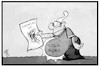 Cartoon: Fleischatlas (small) by Kostas Koufogiorgos tagged karikatur,koufogiorgos,illustration,cartoon,fleisch,atlas,globus,bauch,übergewicht,tierschutz,ernaehrung,bund,gesundheit,michel