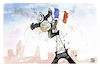 Cartoon: Frankreich in Gefahr (small) by Kostas Koufogiorgos tagged karikatur,koufogiorgos,frankreich,eiffelturm,wahl,kingkong,rechtspopulismus,gefahr,europa,präsidentschaftswahl