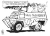 Cartoon: Friedenskanzlerin (small) by Kostas Koufogiorgos tagged merkel,klimakanzlerin,friedenskanzlerin,panzer,saudi,arabien,rüstungsindustrie,export,waffen,wirtschaft,konflikt,krieg,karikatur,kostas,koufogiorgos