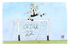 Cartoon: Fußball-WM (small) by Kostas Koufogiorgos tagged karikatur,koufogiorgos,wm,fußball,balance,tor,gleichgewicht