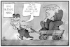 Cartoon: G20-Ende (small) by Kostas Koufogiorgos tagged karikatur,koufogiorgos,illustration,cartoon,g20,trump,abbau,aufräumen,entsorgen,usa,gipfel,treffen