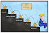 Cartoon: G7-Ausgang (small) by Kostas Koufogiorgos tagged karikatur,koufogiorgos,illustration,cartoon,trump,usa,studen,ausgang,beziehung,g7,europa,frustration