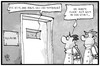 Cartoon: Geschichten vom Storch (small) by Kostas Koufogiorgos tagged karikatur,koufogiorgos,illustration,cartoon,storch,irrenhaus,psychiatrie,arzt,afd,politik,chile,verrückt