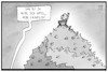 Cartoon: Gipfelstürmer Gauweiler (small) by Kostas Koufogiorgos tagged karikatur,koufogiorgos,illustration,cartoon,gauweiler,csu,nebeneinkuenfte,berater,geld,einnahmen,politik