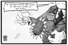 Cartoon: Grüne Entscheidung (small) by Kostas Koufogiorgos tagged karikatur,koufogiorgos,illustration,cartoon,gruene,sicher,herkunftsland,maghreb,blume,sonnenblume,partei,entscheidung,bundesrat,asylpolitik