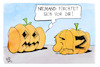 Cartoon: Halloween (small) by Kostas Koufogiorgos tagged karikatur,koufogiorgos,halloween,putin,kürbis,angst,russland,gruselig