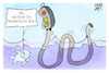 Cartoon: Haushaltsloch (small) by Kostas Koufogiorgos tagged karikatur,koufogiorgos,loch,ness,ampel,haushaltsloch,monster,ungeheuer