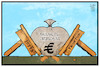 Cartoon: Haushaltsüberschuss (small) by Kostas Koufogiorgos tagged karikatur,koufogiorgos,illustration,cartoon,haushalt,überschuss,geld,infrastruktur,tisch,zusammenbruch,marode