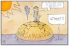 Cartoon: Hitze und Flut (small) by Kostas Koufogiorgos tagged karikatur,koufogiorgos,illustration,hitze,wasser,flut,trockenheit,erde,welt,klima,wetter,nordamerika,usa,kanada,deutschland