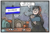 Cartoon: Idomeni (small) by Kostas Koufogiorgos tagged karikatur,koufogiorgos,illustration,cartoon,idomeni,europa,ende,grenze,camp,flüchtlingskrise,griechenland,eu