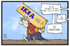 Cartoon: IKEA-Terror (small) by Kostas Koufogiorgos tagged karikatur,koufogiorgos,illustration,cartoon,ikea,malm,kommoder,rueckruf,tod,tödlich,terrorist,gefahr,bedrohung,möbel,möbelhaus,wirtschaft