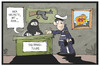 Cartoon: IS in Deutschland (small) by Kostas Koufogiorgos tagged karikatur,koufogiorgos,illustration,cartoon,islamisten,dschihad,polizei,tours,reisen,terrorismus,terrorzelle,islamismus,is,isis,festnahme