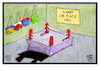 Cartoon: Kampf um Platz 3 (small) by Kostas Koufogiorgos tagged karikatur,koufogiorgos,illustration,cartoon,bundestagswahl,wahlkampf,drei,platz,boxen,partei,linke,fdp,afd,gruene,politik,demokratie