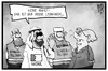 Cartoon: Katar (small) by Kostas Koufogiorgos tagged karikatur,koufogiorgos,illustration,cartoon,scharia,polizei,leibgarde,salafisten,terrorismus,katar,merkel,staatsbesuch,politik,diplomatie,scheich