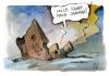 Cartoon: Kochs Titanic (small) by Kostas Koufogiorgos tagged koch,hessen,cdu,spd,die,gruenen,linke,opposition,studiengebühren,jamaika,koalition,kostas,koufogiorgos