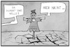 Cartoon: Konjunkturprognose (small) by Kostas Koufogiorgos tagged karikatur,koufogiorgos,cartoon,illustration,konjunktur,prognose,welle,wasser,trockenheit,pandemie,corona,wirtschaft,durst,mangel