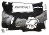 Cartoon: Krim-Krise (small) by Kostas Koufogiorgos tagged karikatur,koufogiorgos,illustration,cartoon,russland,krim,ukraine,hand,handschlag,begrüssung,konflikt,krise,politik,beitritt,diplomatie
