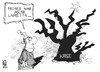 Cartoon: Krisen-Weihnacht (small) by Kostas Koufogiorgos tagged weihnachten,lametta,loriot,weihnachtsbaum,euro,schulden,krise,michel,fest,karikatur,kostas,koufogiorgos