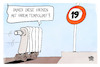 Cartoon: Limit für die Heizung (small) by Kostas Koufogiorgos tagged karikatur,koufogiorgos,energie,heizung,tempolimit,grüne