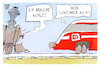 Cartoon: Lokführerstreik (small) by Kostas Koufogiorgos tagged karikatur,koufogiorgos,gdl,lokführer,bahn,lokomotive,kohle,geld,tarifvertrag,gehalt