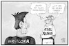 Cartoon: Madrid übernimmt (small) by Kostas Koufogiorgos tagged karikatur,koufogiorgos,cartoon,illustration,madrid,barcelona,trainer,fussball,club,messi,clasico,katalonien,unabhängigkeit,separatismus,europa