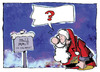 Cartoon: Maut für Ausländer (small) by Kostas Koufogiorgos tagged maut,ausländer,weihnachtsmann,csu,karikatur,koufogiorgos