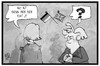 Cartoon: May in Berlin (small) by Kostas Koufogiorgos tagged karikatur,koufogiorgos,illustration,cartoon,may,merkel,bundeskanzlerin,premierministerin,exit,brexit,deutschland,grossbritannien,europa,politik,antrittsbesuch,ausgang,tür