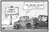 Cartoon: Mehr Abstand! (small) by Kostas Koufogiorgos tagged karikatur,koufogiorgos,illustration,cartoon,armlänge,abstand,auto,auffahrunfall,crash,verkehr,eis,glätte,winter