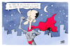 Cartoon: Merz - Retter der Töchter (small) by Kostas Koufogiorgos tagged karikatur,koufogiorgos,merz,retter,tochter,rassismus,stadtbild