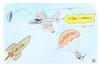 Cartoon: Merz entschuldigt sich (small) by Kostas Koufogiorgos tagged karikatur,koufogiorgos,merz,sozialtourismus,fallschirm,flugzeug,rhetorik,schleudersitz