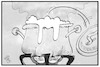 Cartoon: Mietendeckel (small) by Kostas Koufogiorgos tagged karikatur,koufogiorgos,illustration,cartoon,miete,mietendeckel,dampf,kessel,druck,explosion,wucher,wohnen
