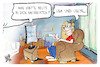 Cartoon: Nachrichten des Tages (small) by Kostas Koufogiorgos tagged karikatur,koufogiorgos,nachrichten,usa,uschi,fernsehen,tv,duell,eu,gipfel